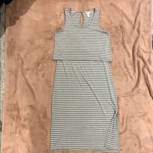 Grey maternity/ breastfeeding dress
